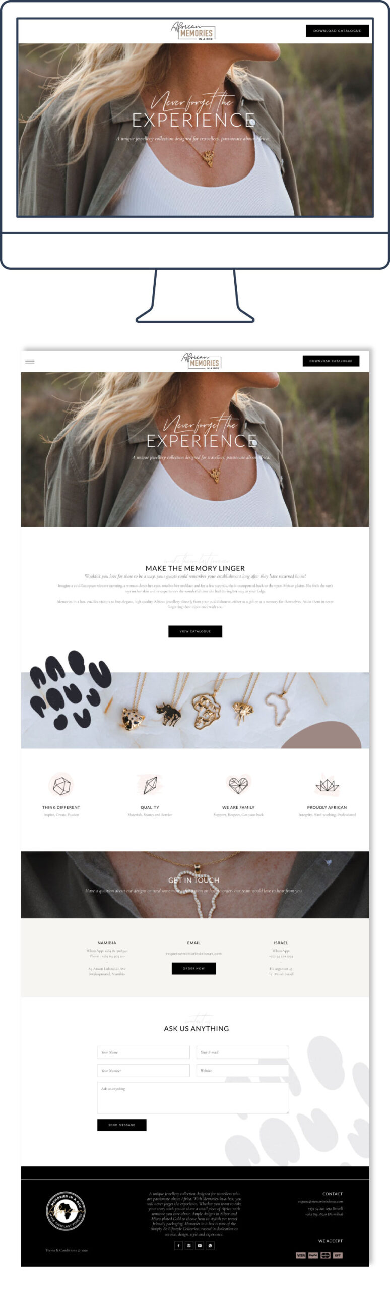 jewelry website design