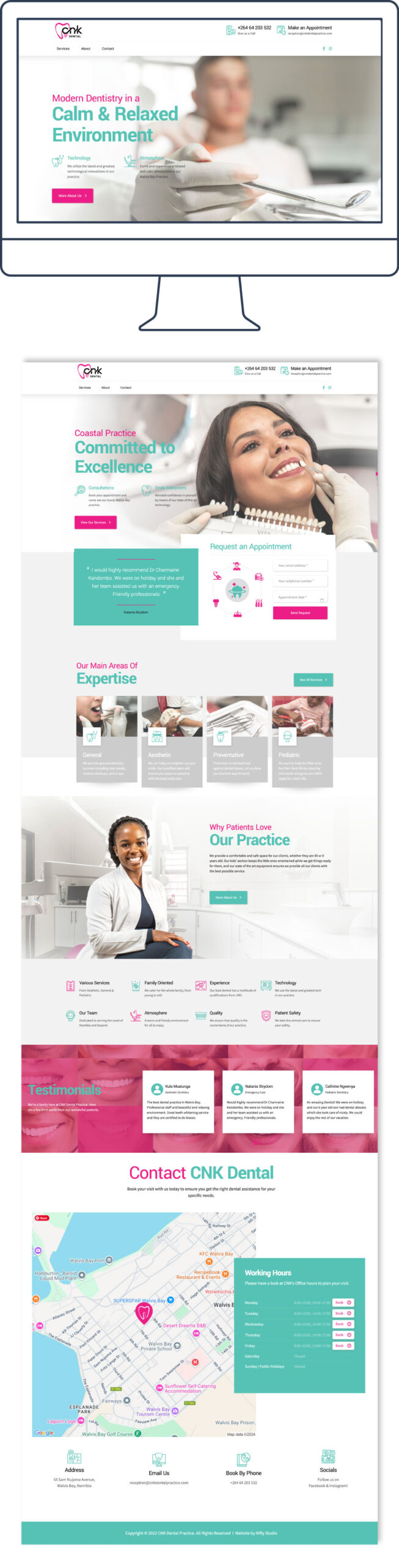 dentist web design